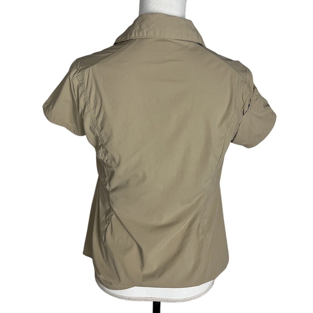 Mountain‎ Hardwear Women's Button Up Shirt Size 8 Tan Water Resistant - Picture 3 of 10